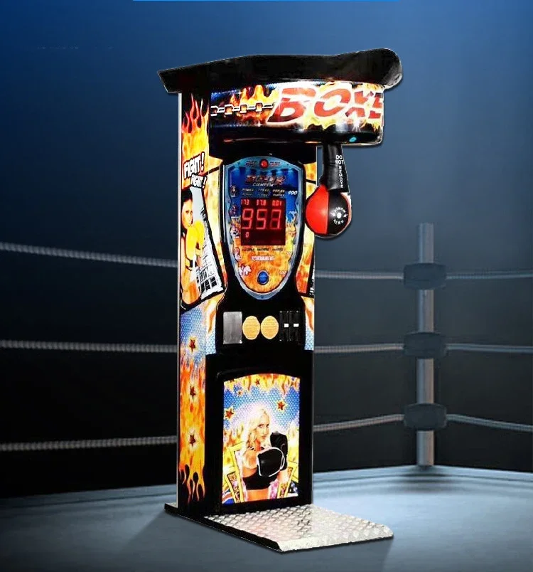Punch Machine Arcade Ponsmachine Outdoor Ultieme Big Punch Boxing Game Machine