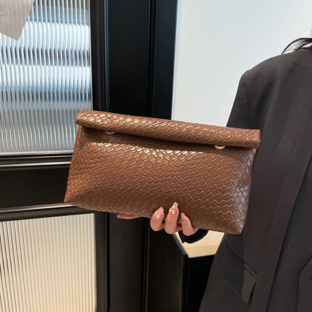 Elegant Buckle Women Clutch Bag Multifunctional Large Capacity Women's Handbag Stone Pattern Dinner Bag Women