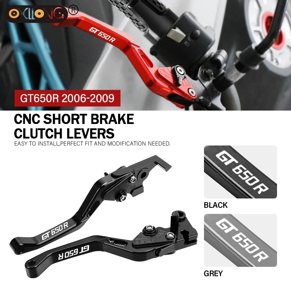 

CNC Aluminum Motorcycle Short Brake Clutch Levers Accessories Parts For YAMAHA GT650R 2006 2007 2008 2009 GT 650R