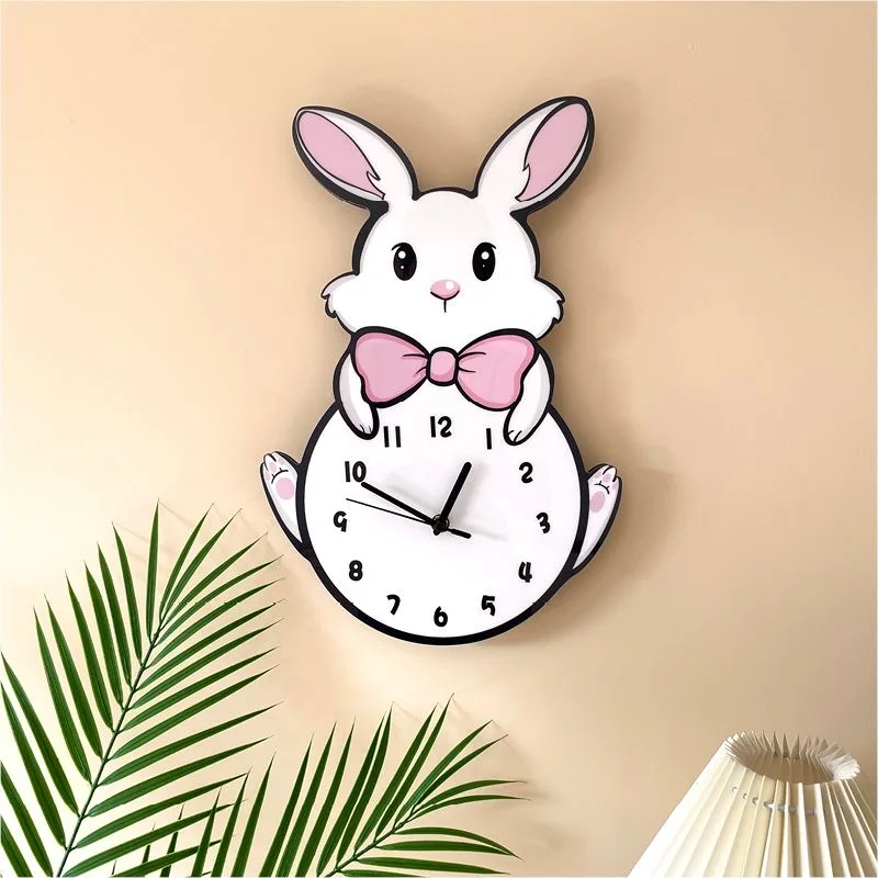 Why the 3D Cartoon Rabbit Wall Clock Is the Perfect Home Decor for Modern Living Spaces
