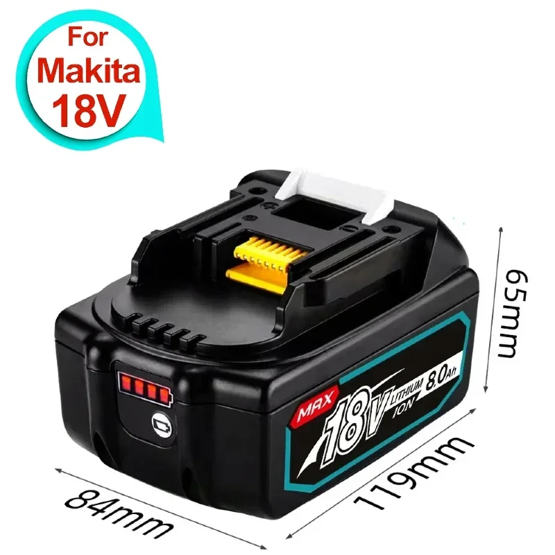 

Latest Upgraded BL1860 Rechargeable Battery 18V 6000mAh Lithium ion for Makita 18v Battery BL1840 BL1850 BL1830 BL1860B LXT 400