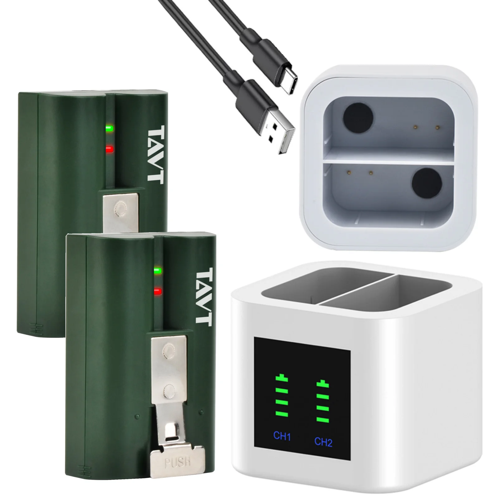 TAVT 6040mAh Li-ion Battery For Ring-Video V4 Compatible with Ring Video Doorbell 4/3/2 Stick Up Cam Battery (2nd and 3rd Gen)