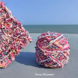 Pink Multicolored Fluffy Yarn for Crochet Rose Color Thick Yarn Chunky Hand Blended Wool Yarns for Knitting