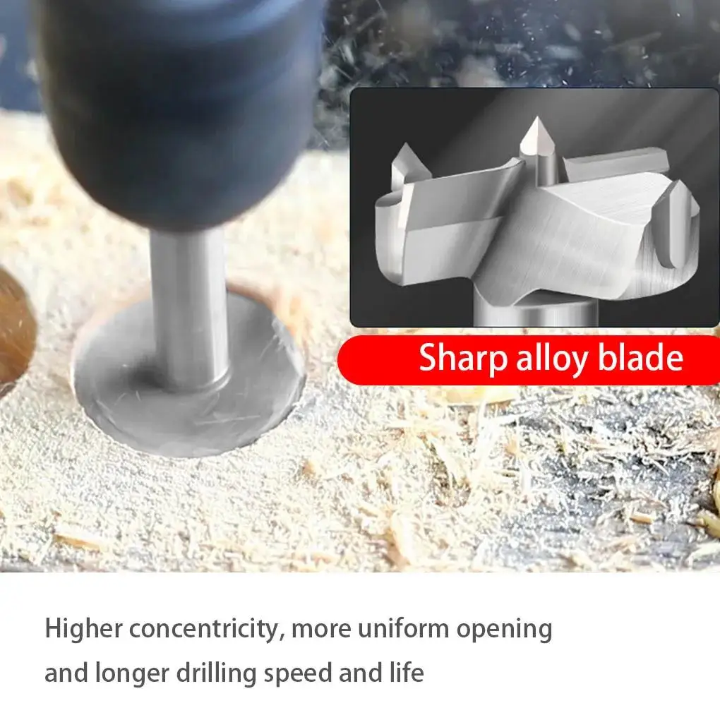 Wooden Drill Bit Alloy Steel Hinge Woodworking Opener Auger Saw Drilling Hole Hole Furniture