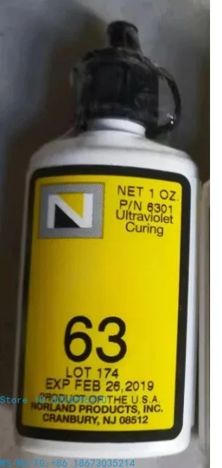 1pcs NOA63 Optical UV Curing Adhesive Photosensitive Glue for Lens Bonding and Repair High Transparency Fast Cure No Brand