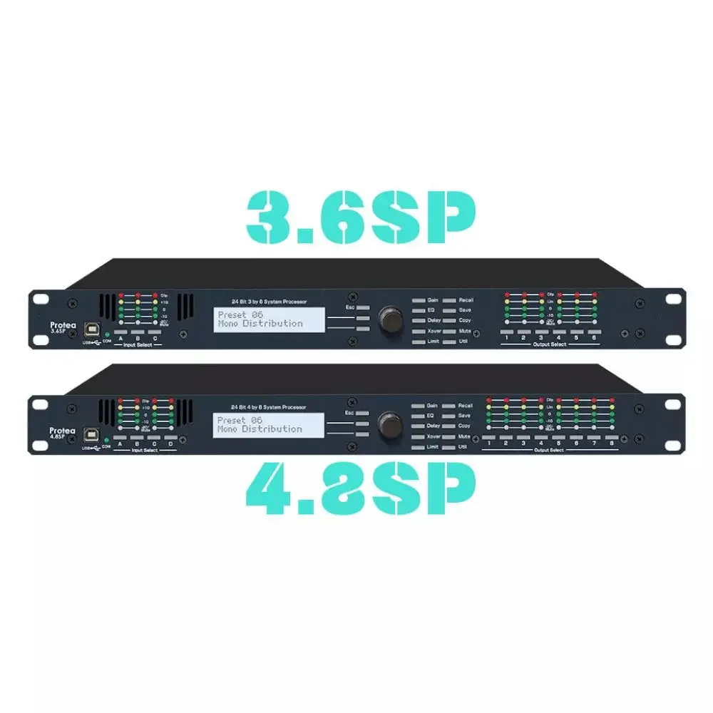 New Audio Processor 4.8SP Professional Digital Audio Processor 3.6SP 4.8SP DSP Technology Metal Shell Line Array Speakers