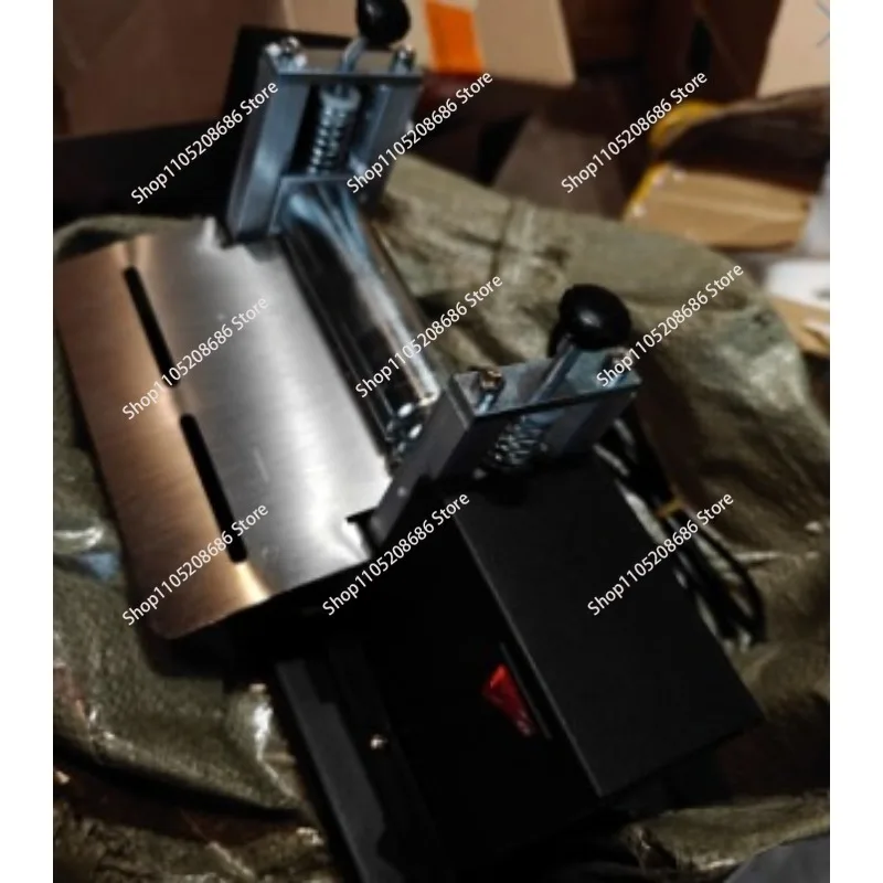 220V Electric Hand-cranked Small Leather Desktop Drawing Machine Pull Shoulder Strap Barrel Press Leather Laminat Machine - view 4