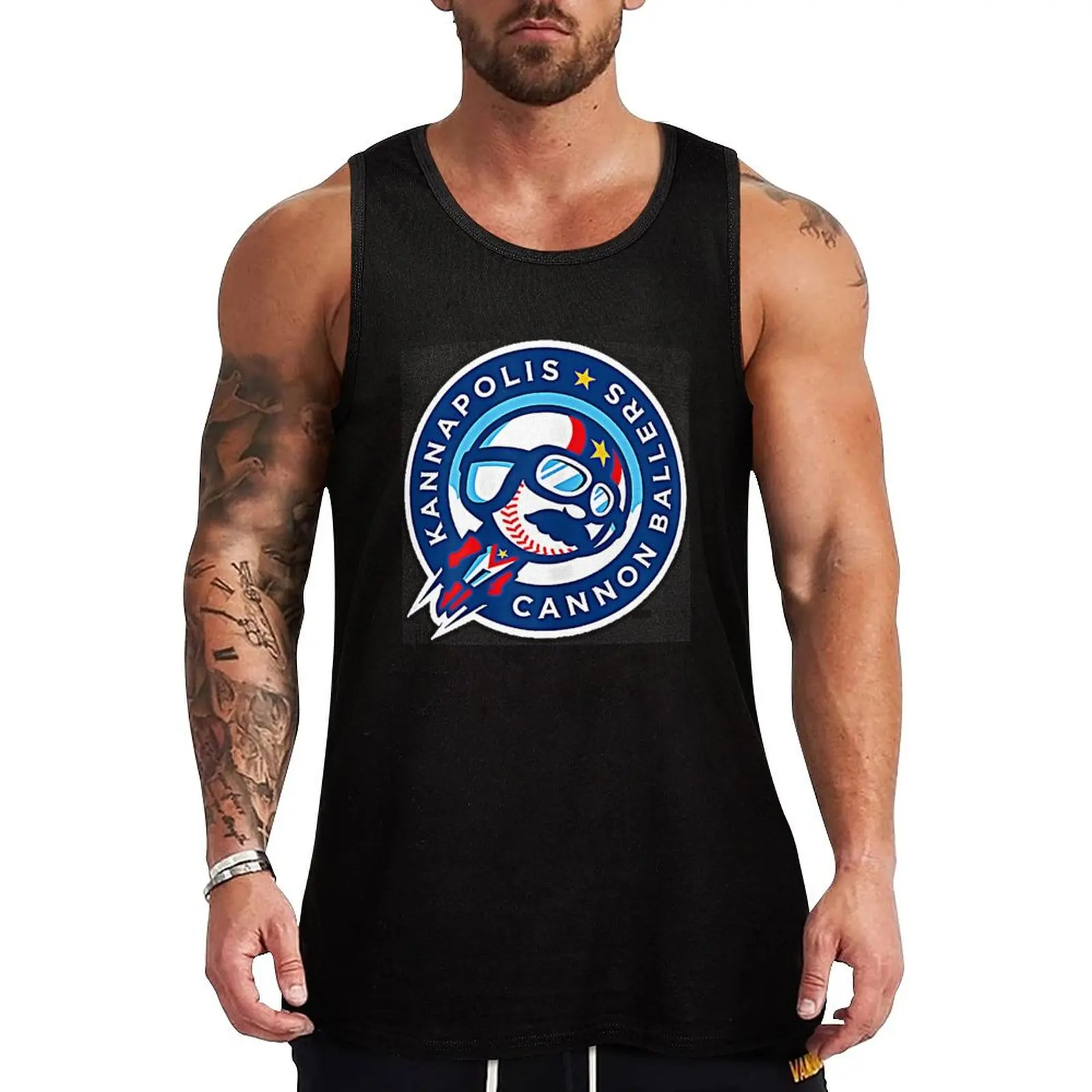 The Cannon Ballers Tank Top Men's clothes vest men anime fitness