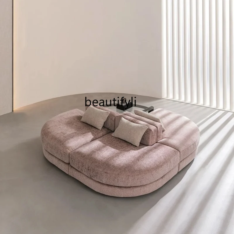 Nordic ARC Free Combination Sofa Shopping Mall Club Studio Negotiation Reception Special-Shaped Fabric Module Sofa