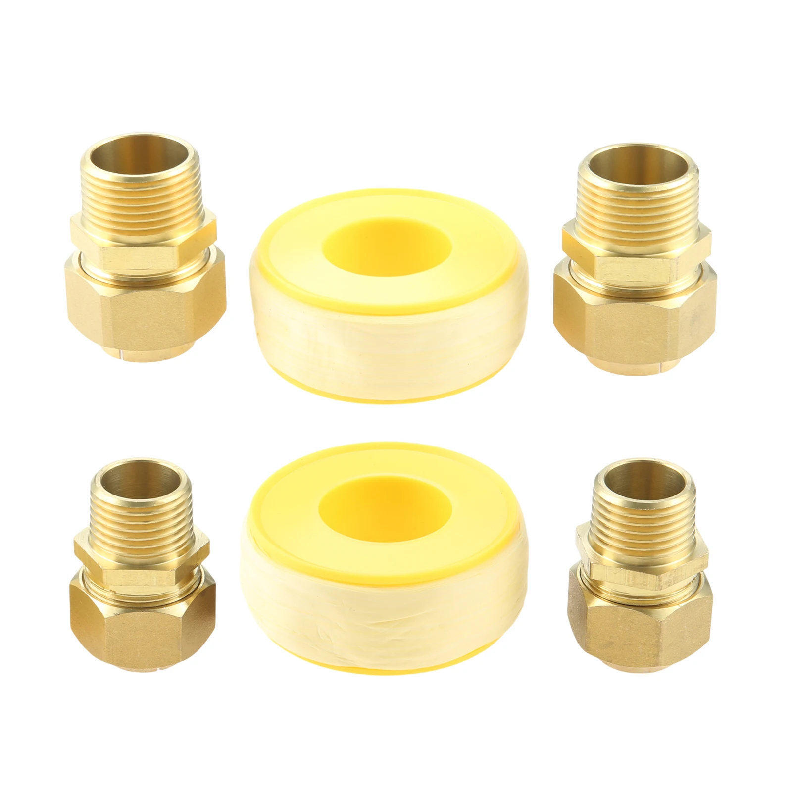 2pcs Brass Pipe Fitting Union 3/4