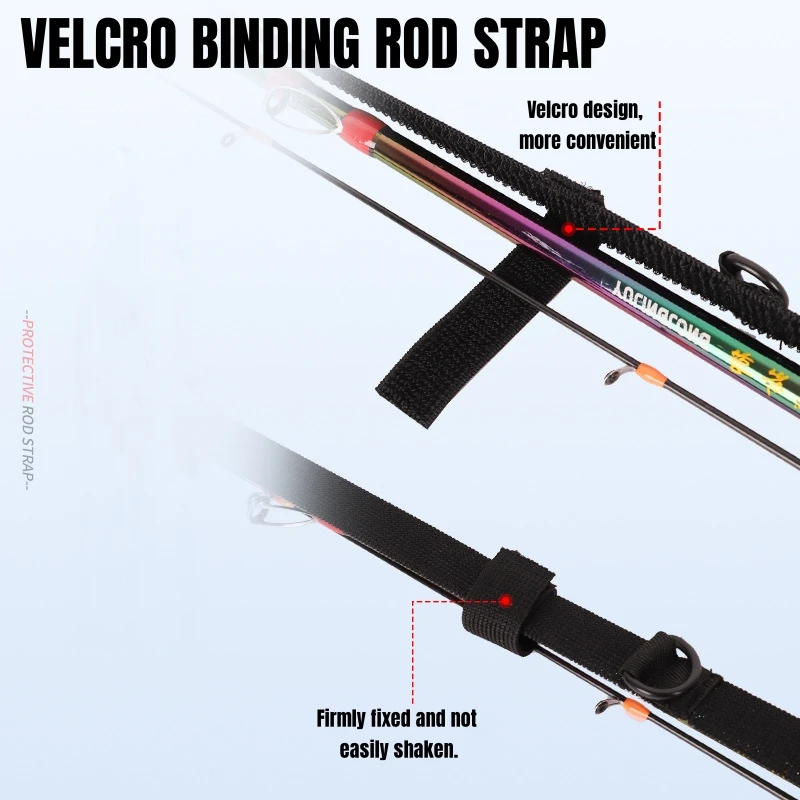 الصيد رود حقيبة التخزين في الهواء الطلق قابل للتعديل مرونة عالية المضادة للانزلاق الصيد رود تخزين حزام الصيد الملحقات #3