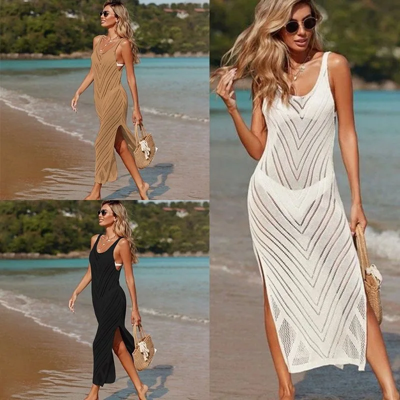 

Кардиган в Европе и Америке, женский вязаный крючком халат, сексуальный ажурный на берегу моря, праздничная солнцезащитная рубашка, наряд бикини