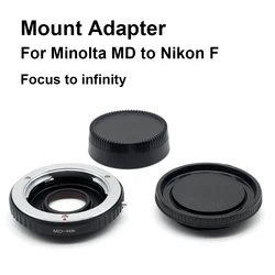 MD - Nik F For Minolta MD mount lens Nikon F mount camera Mount Adapter Ring Minolta MC AI Correction Glass Focus to infinity