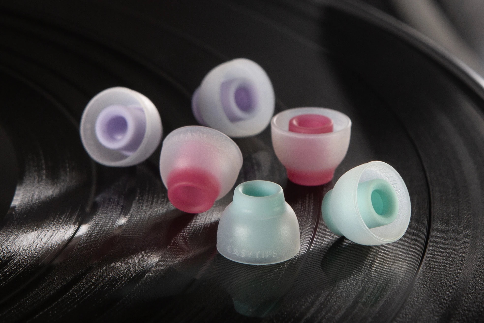 Whizzer EASYTIPS ET100 Ống Thẳng Trong-Tai Silicone Không Thấm Nước Eartips S M L Kích Thước 3 Cặp Trong 1 Hộp