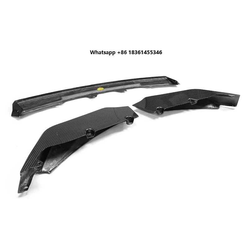 

Для M3 G80 G82 G83 M4: Сухой карбоновый передний сплиттер V-стиля (3 шт.)