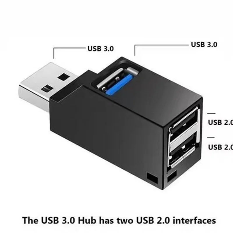 Portable Multi-Interface Hub Splitter USB3.0 High-Speed Hub