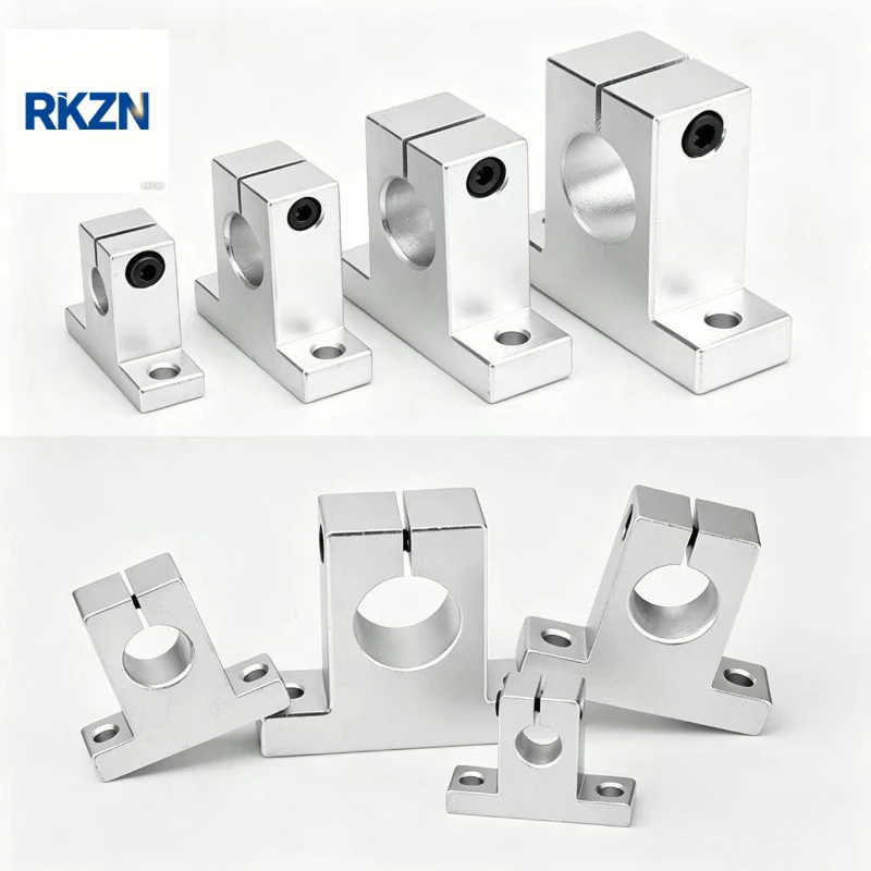 Vertical Optical Shaft Support, Aluminum Bracket SK Series: 8, 10, 12, 13, 16, 20, 25, 30, 35, 40, 50