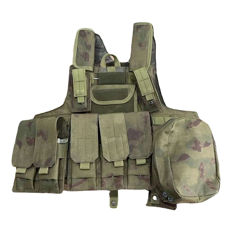 Camo Tactical CIRAS Vest Mens Military Hunting Vest Field Battle Airsoft Molle Waistcoat Combat Assault Plate Carrier Armor Vest