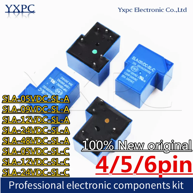 5pcs SLA-05VDC-SL-A SLA-09VDC-SL-A SLA-12VDC-SL-A SLA-24VDC-SL-A SLA-48VDC-SL-A SLA-05VDC-SL-C SLA-12VDC-SL-C SLA-24VDC-SL-C