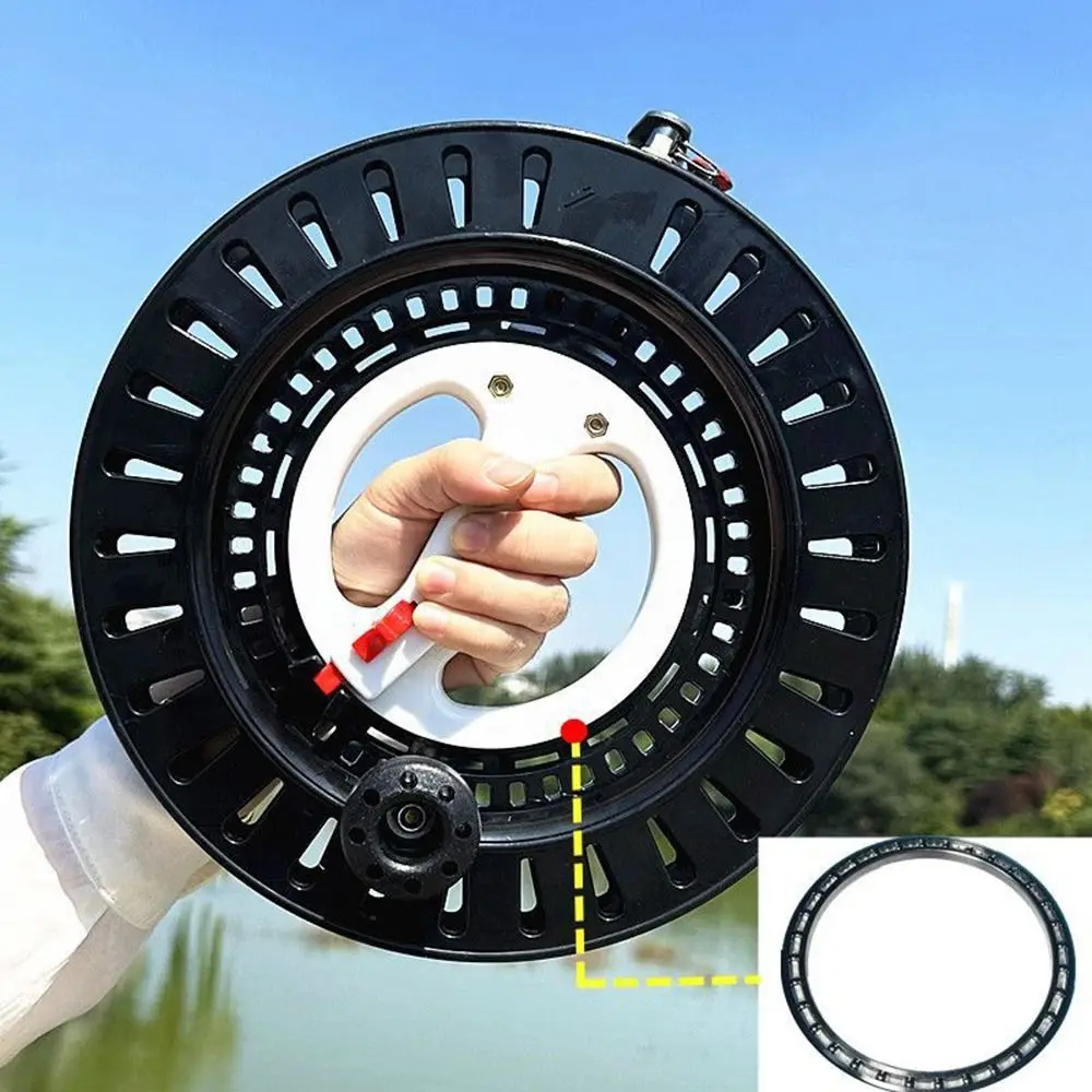 Outdoor Game with String Kite Reel Come with Lock 18/20/22/26cm Winder Fire Wheel Twisted String Line String Spool