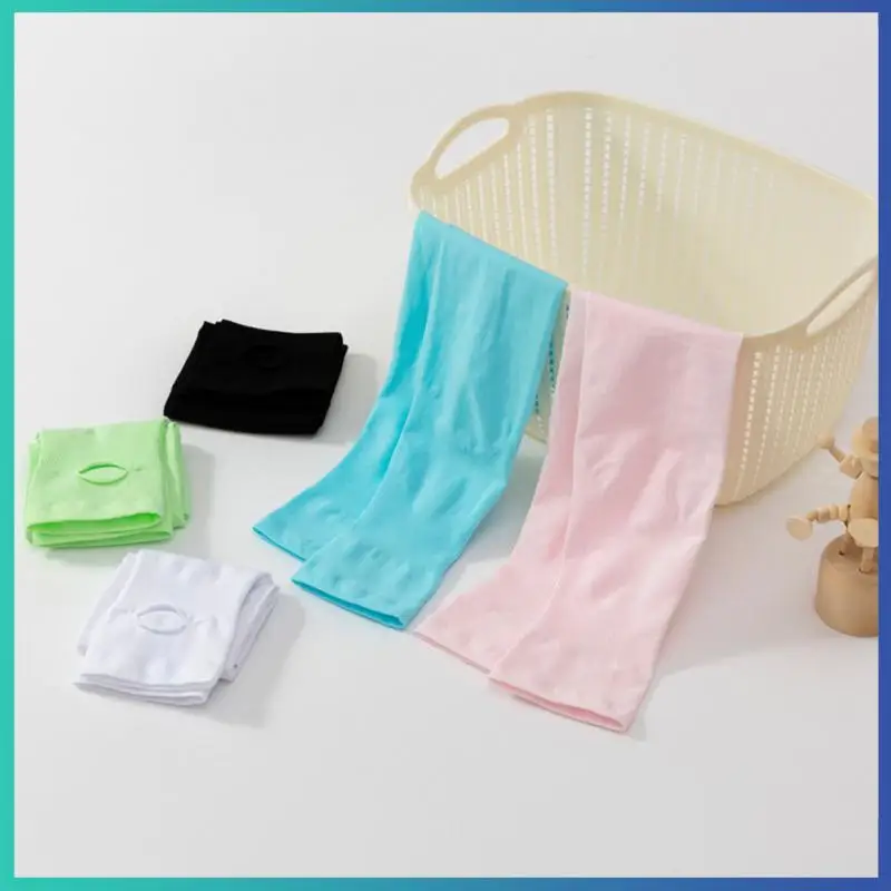 2 Pcs Kids Ice Silk Sleeves Sunscreen Mosquito Repellent Arm Covers Quick-drying Breathable Cooling Sleeves For Outdoor Sports