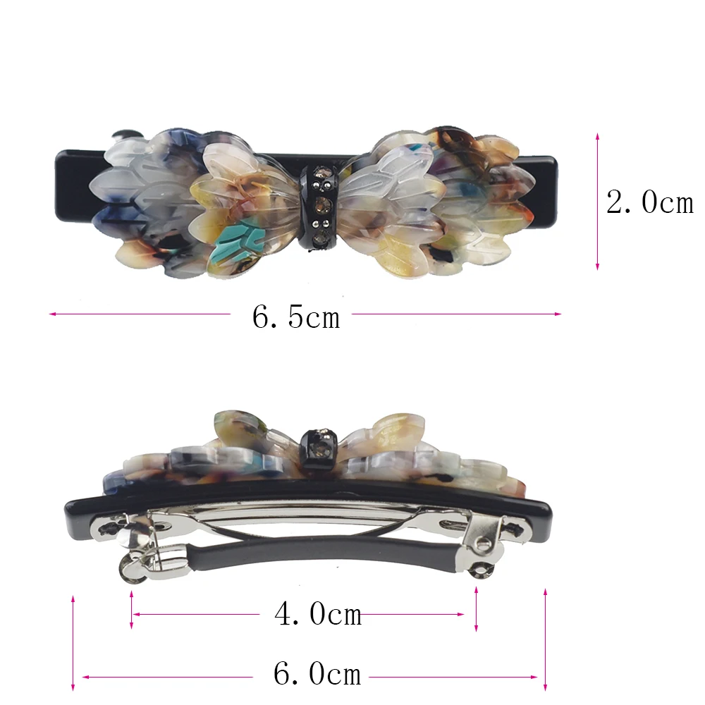 Women Headwear Small Size Korean Cute Hair Clip Bow Hair Barrette Fashion Rhinestone Hair Accessories For Women