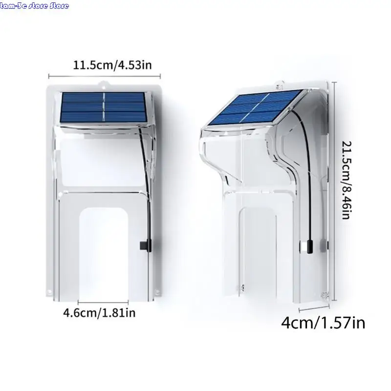 D0UA Doorbell Protector Protector Shield With Solar Charging Paning Dustive Shield Search Easy Installation Cover