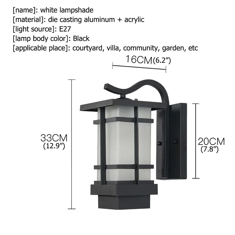 BUNNY Modern LED Wall Light Fixture Outdoor Sconce Waterproof Patio Lighting  For Porch Balcony Courtyard Villa Aisle