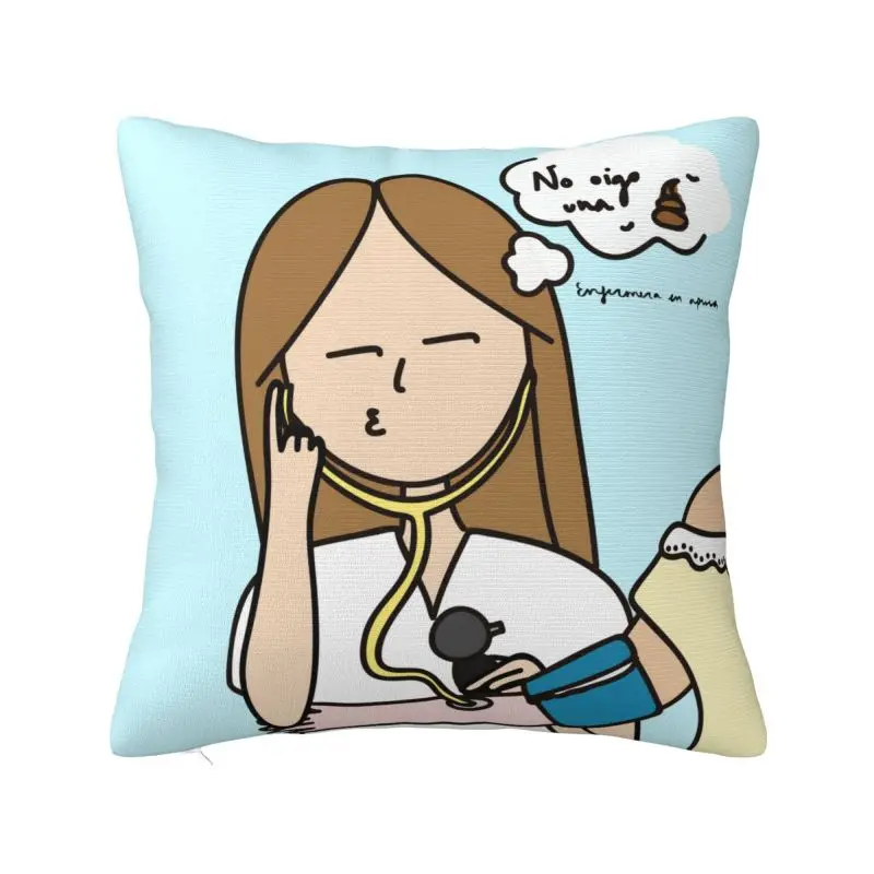 

Enfermera En Apuros Doctor Nurse Throw Pillow Covers Decoracion 3D Print Sofa Cushion Cover Polyester Soft Pillowcase Dakimakura