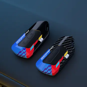 適用於大眾高爾夫8 Mk8 GTI GTD R ID3 ID4 2020的ABS碳纖維汽車鑰匙殼,附鑰匙圈保護套和裝飾蓋,汽車配件 6 最佳銷售 mk8 高爾夫 r - №6