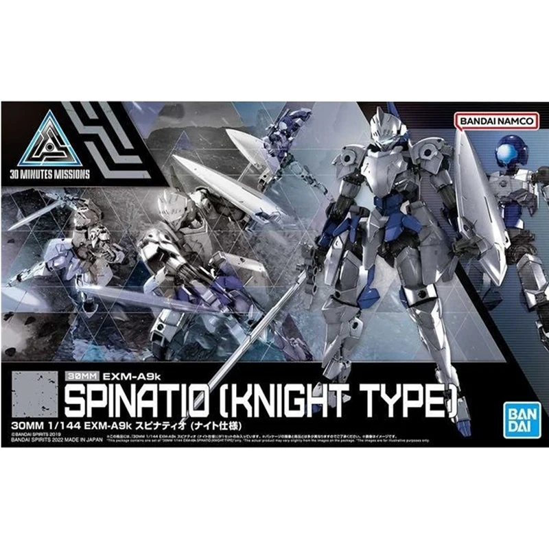 Bandai Genuino 30 Minuti Missioni Modello Kit 30MM 1/144 EXM-A9k Spinatio Cavaliere Figure Giocattoli per I Regali Per Bambini Christma