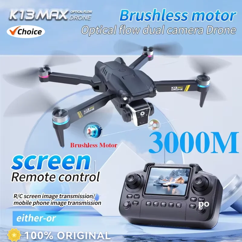 

K13 MAX 8K Drone with HD Dual Camera 5G FPV Obstacle Avoidance Brushless Motor Aerial Quadcopter for Photography Video Toy Gift
