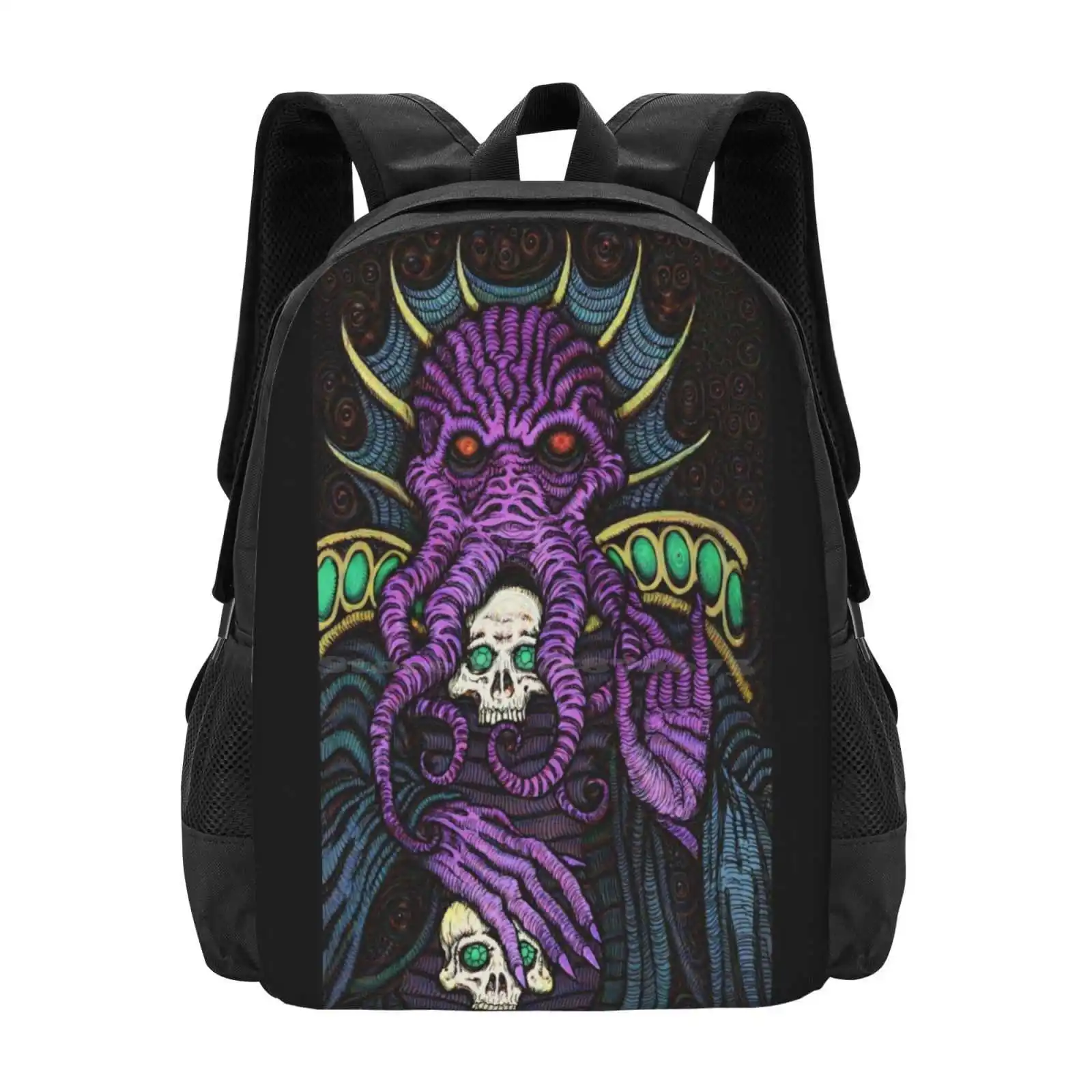 Zihin Flayer-okul gençler kızlar için Azhmodai 2018 sırt çantaları seyahat çantaları Dnd Gygax zihin Flayer Illithid Azhmodai Cthulhu Dic