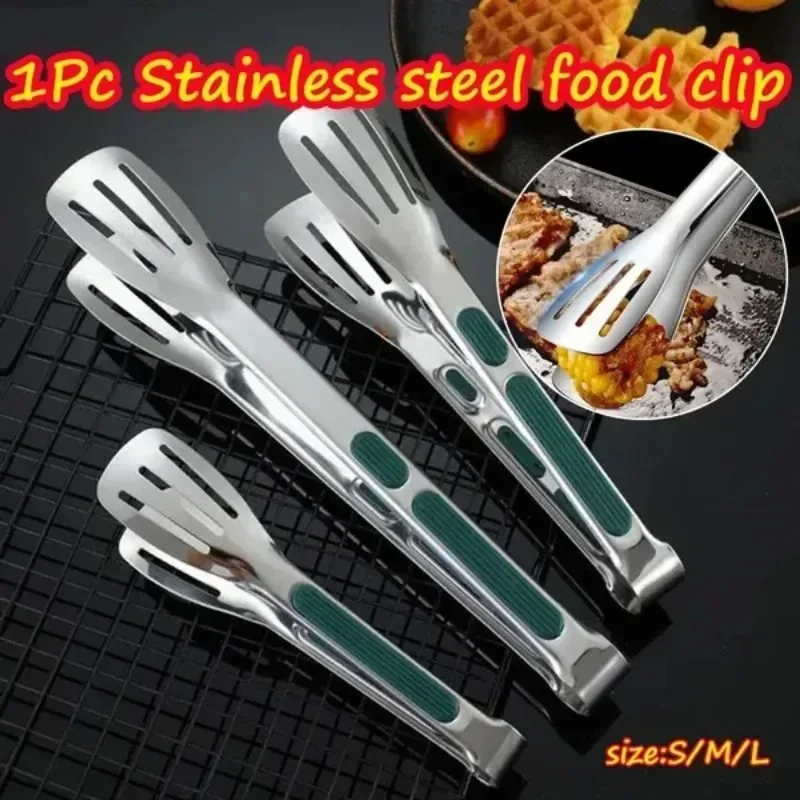 

1Pc Stainless Steel Food Clip Barbecue Food Clip Buffet Clamp Cooking Tools Kitchen Accessories,2 Sizes Optional