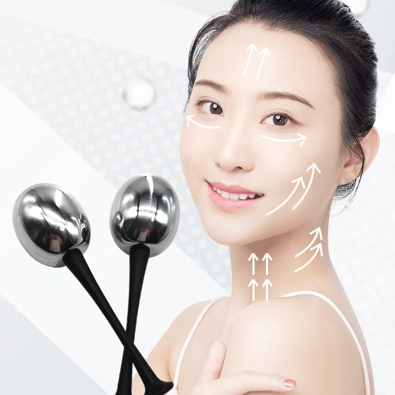 2PCS Ice Facial Roller Globes Spa Globes Beauty Tools for Face Cooling Neck Face Cooling Skin Care Massage Tool for Puffiness