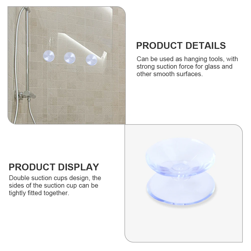 

50Pcs Anti Slip Glass Pads Durable Suction Cup Strong Force Bathroom Table Marble Protector Suction Cup Pad Sucker Pads