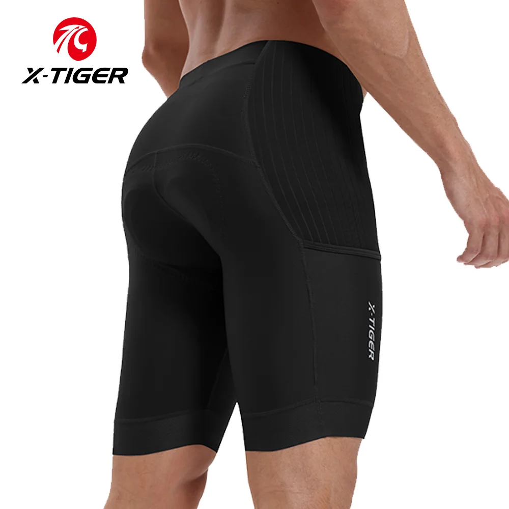 

X-TIGER Men's Bicycle Cycling Shorts Shock Absorption Sponge Pad MTB Road Bike Shorts Summer Breathable Slim Fit Cycling Tights