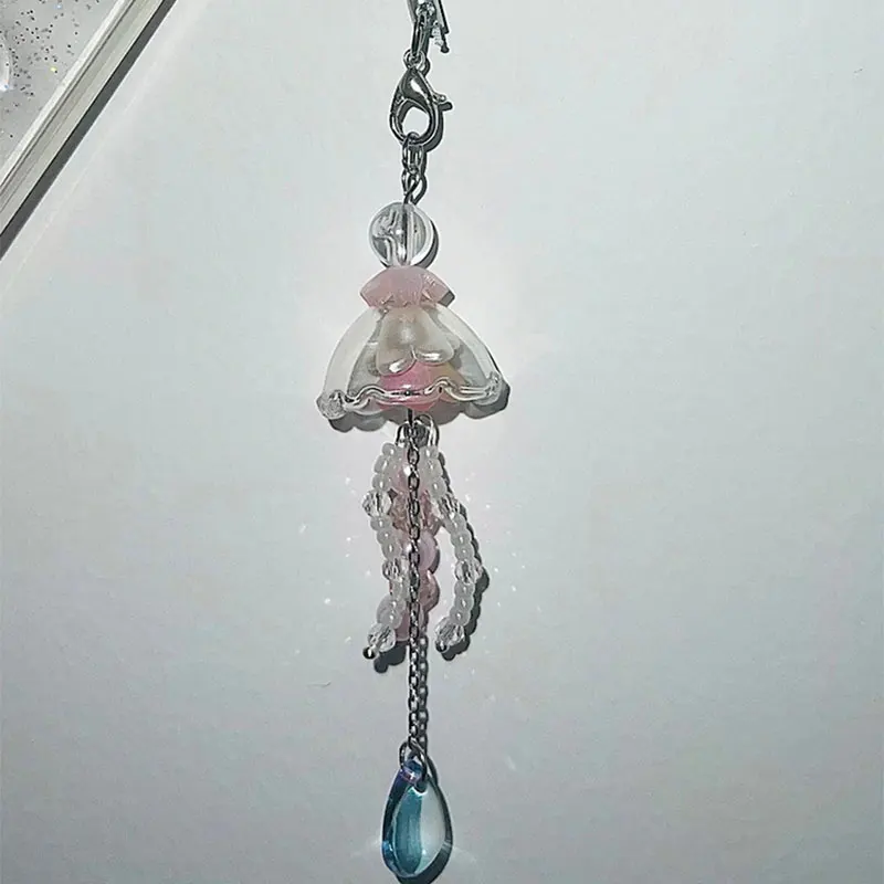 Jellyfish Keychain marine theme  Phone Charm