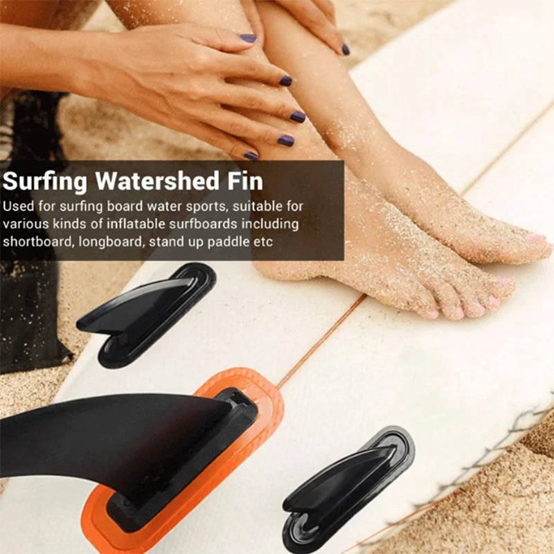 Inflatable Surfboard Tail Rudder SUP Paddleboard Slide-In Fish Tail Fins Removable Splitter Fins Surfboard Accessories