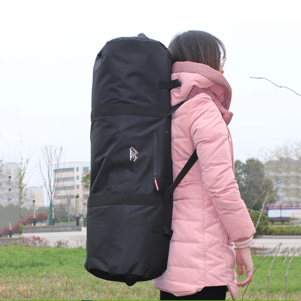Camping Tent Storage Bag Portable Canvas Canopy Pole Bag With Zipper Folding Travel Bag For Sport Camping Accessories