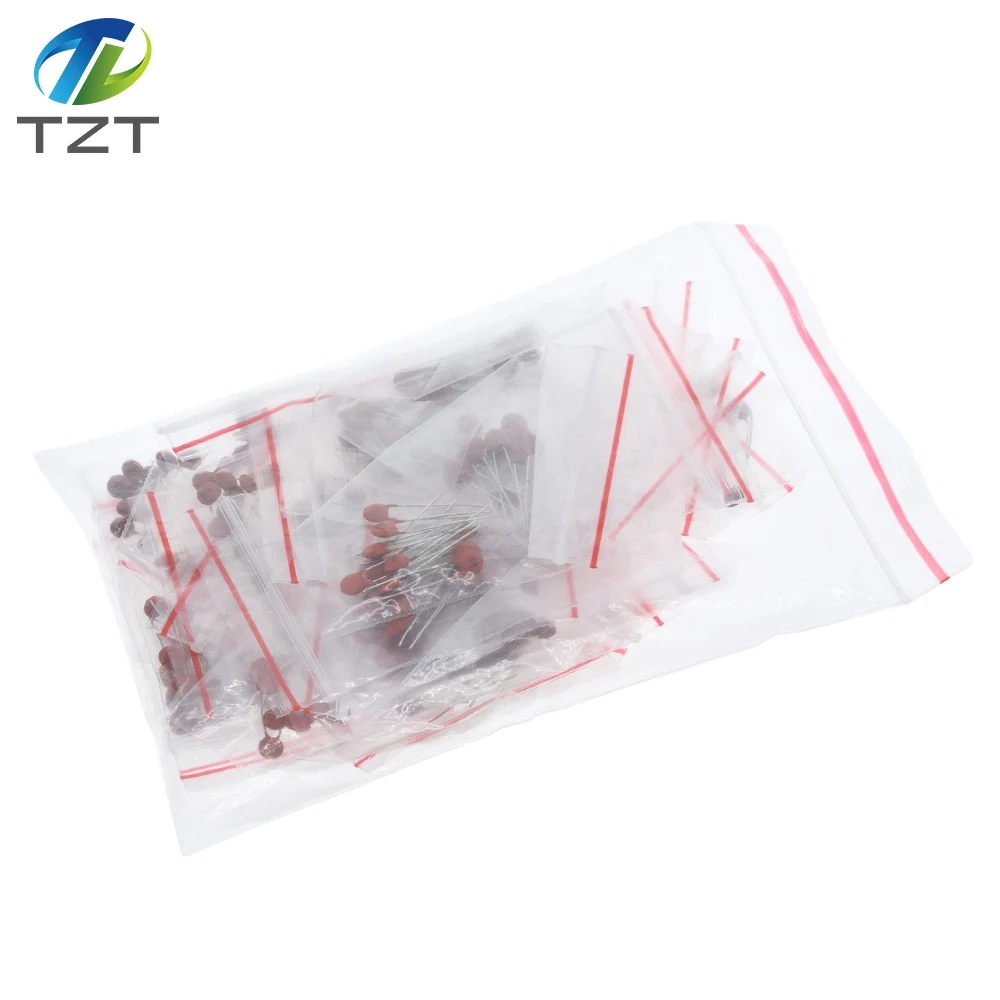 300pcs/lot Ceramic capacitor set pack 2PF-0.1UF 30 values*10pcs Electronic Components Package capacitor Assorted Kit samples Diy