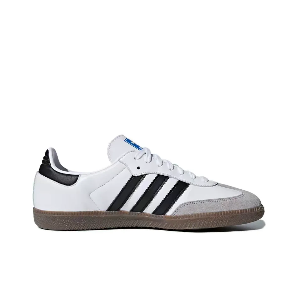 Adidas Samba OG 'White Black Gum'  B75806 Non-slip Wear-resistant Low-top Sneakers for Men and Women