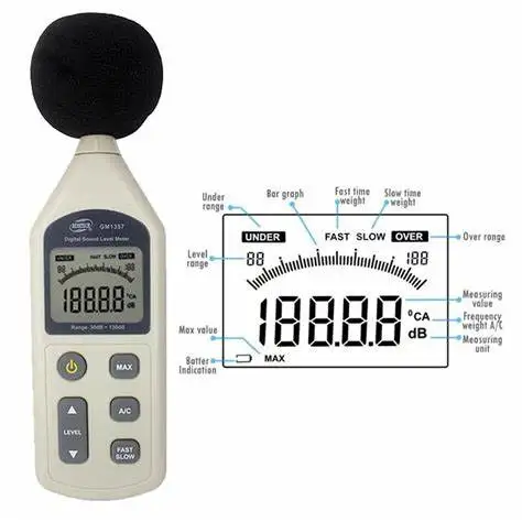 2025 venda imperdível medidor de nível de som BENETECH GM1357 MELHOR PREÇO