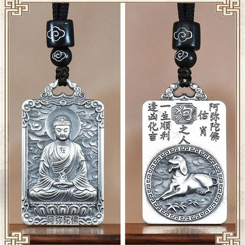 Acht Patronus Buddha Tathagata Avalokitesvara Amitabha Halskette Männlichen Schmuck Sternzeichen Anhänger Halskette Für Frauen Männer Amulett