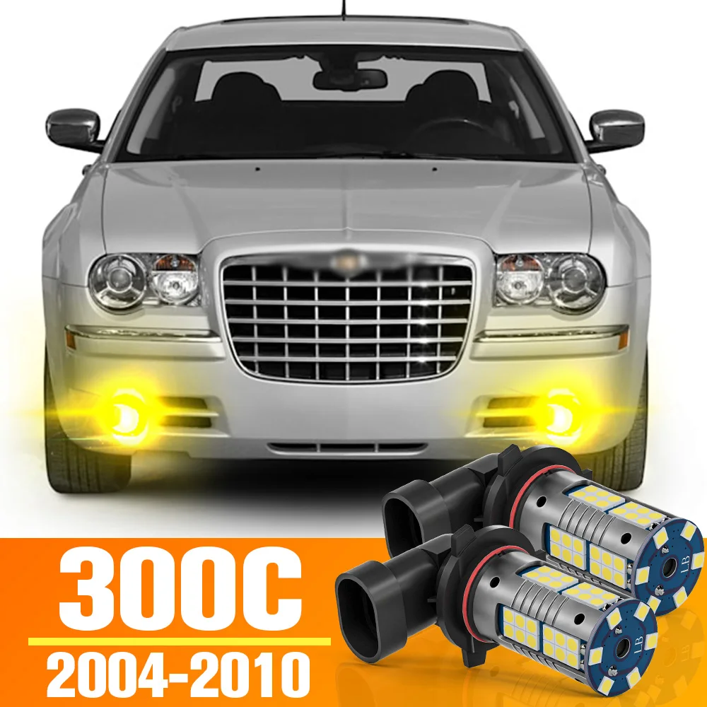 

2pcs LED Front Fog Light Bulb Accessories For Chrysler 300C 2004-2010 2005 2006 2007 2008 2009