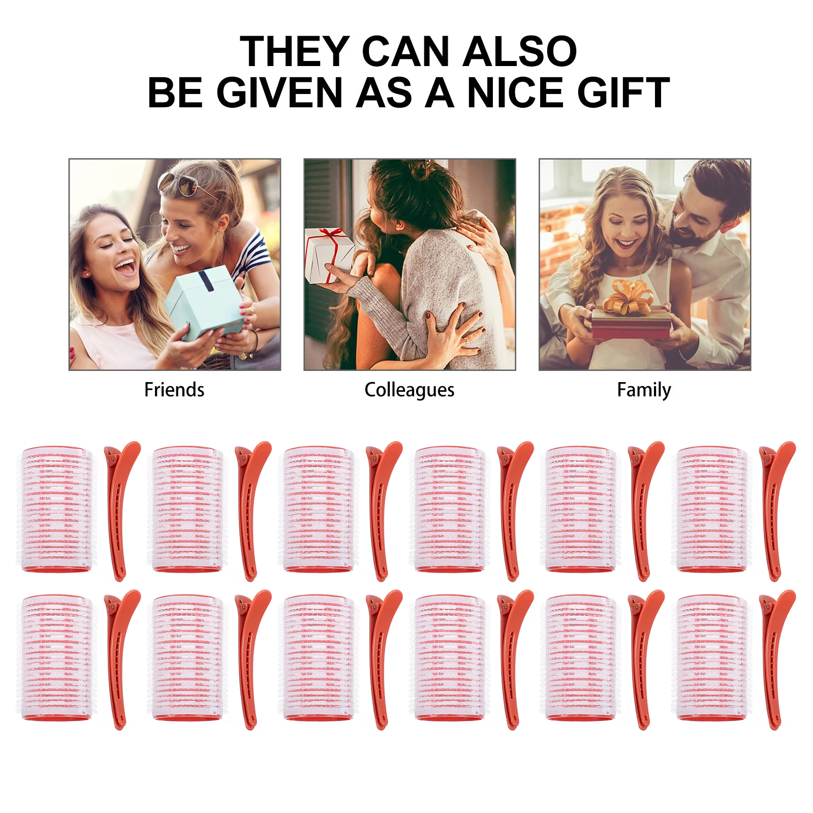 

12 Pcs Hair Curler Bang Clips for Self Grip Curlers Roller Bangs Rollers Hairpin