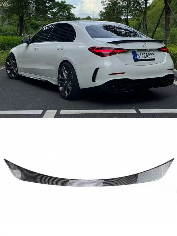 

For Mercedes Benz C180 C200 C260 C43 W206 2015-2025 High Quality ABS Carbon Streaks Tail Wing Spoiler Kit