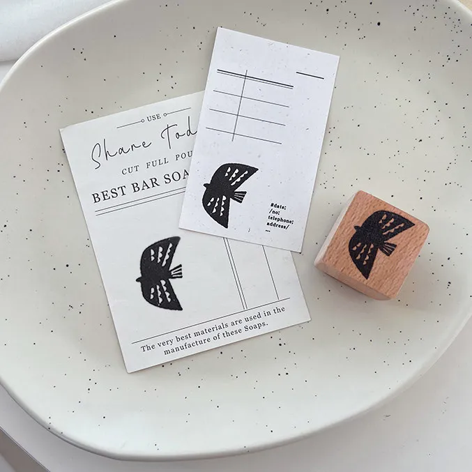 Vintage Fly Bird Swallow Wooden Rubber Stamp Set DIY Scrapbooking Photo Album Card Making Wood Seal