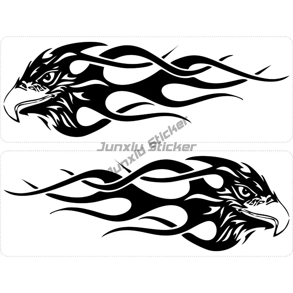 

Set 2x Sticker Decal Car Motorcycle Alder Flame Tribal Black-Vinyl Decals Camping Car Rv Motorhomes Stickers Personnalisé Funny