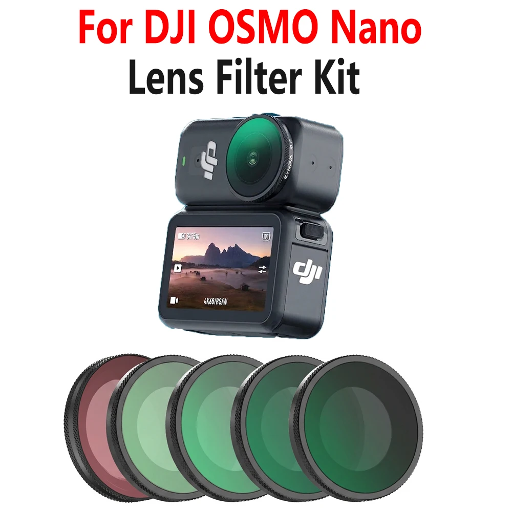 For DJI OSMO Nano Camera ND Lens Filter Kit ND8/16/32/64 NDPL CPL MCUV Filter Kit For DJI OSMO Nano Protect Accessories